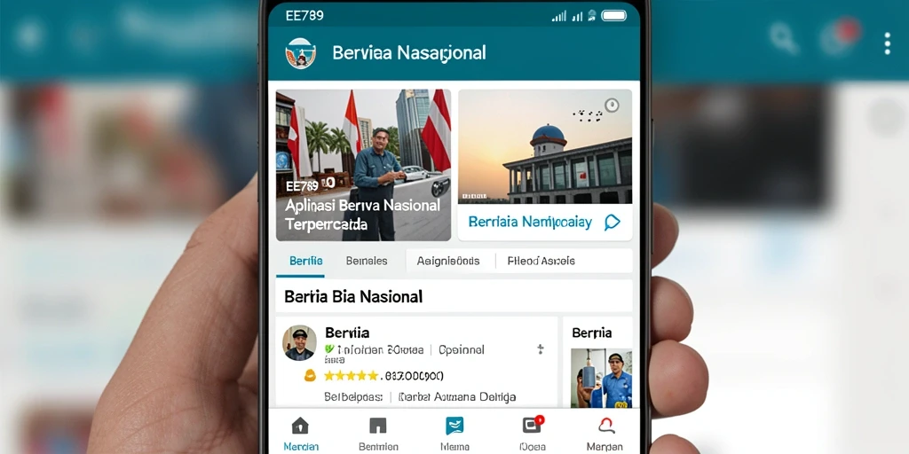 Tampilan antarmuka aplikasi EE789 yang menarik dan informatif.