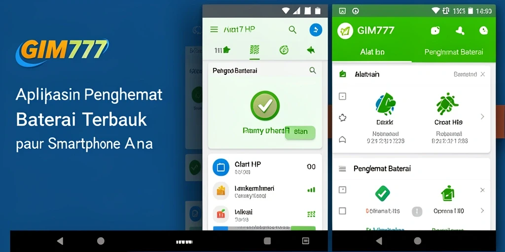 Antarmuka GIM777 yang menarik dan fungsional untuk menghemat baterai.