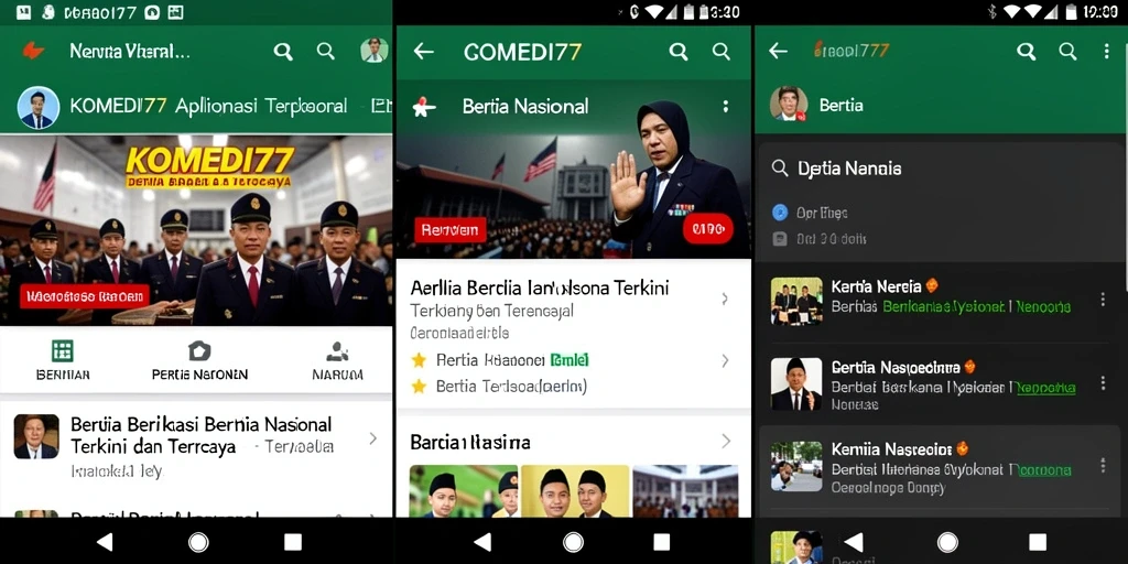 Antarmuka KOMEDI77 yang informatif dan mudah digunakan.