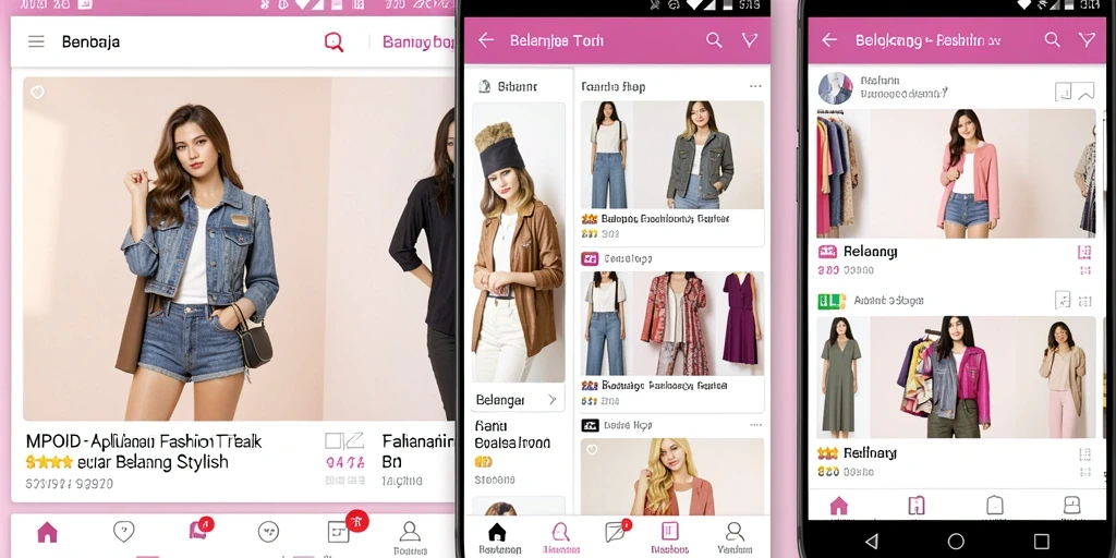 Tampilan antarmuka MPOID yang modern dan stylish untuk belanja fashion.