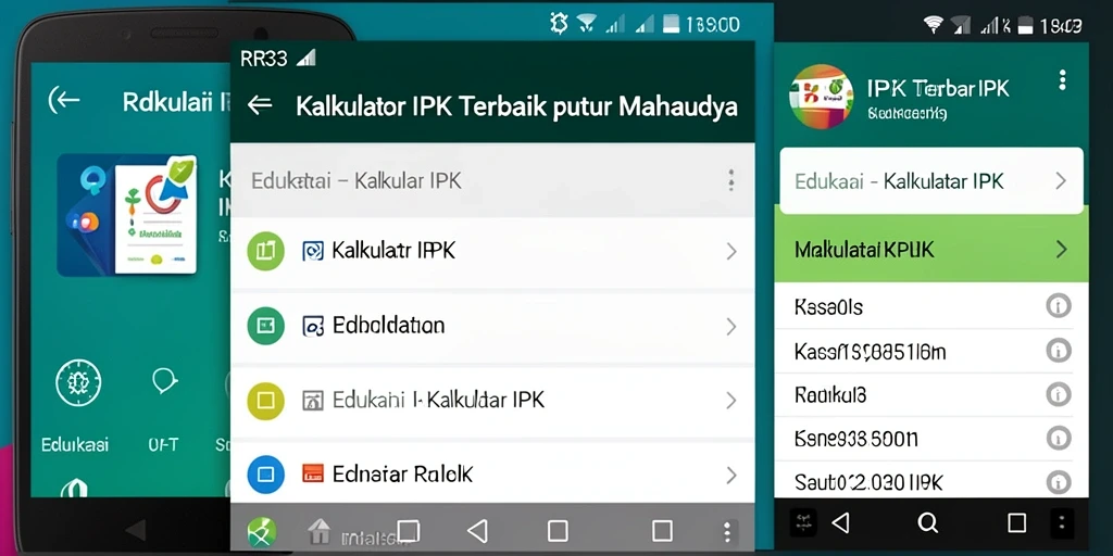 Antarmuka aplikasi RR33 menampilkan fungsi Kalkulator IPK yang intuitif dan efisien.